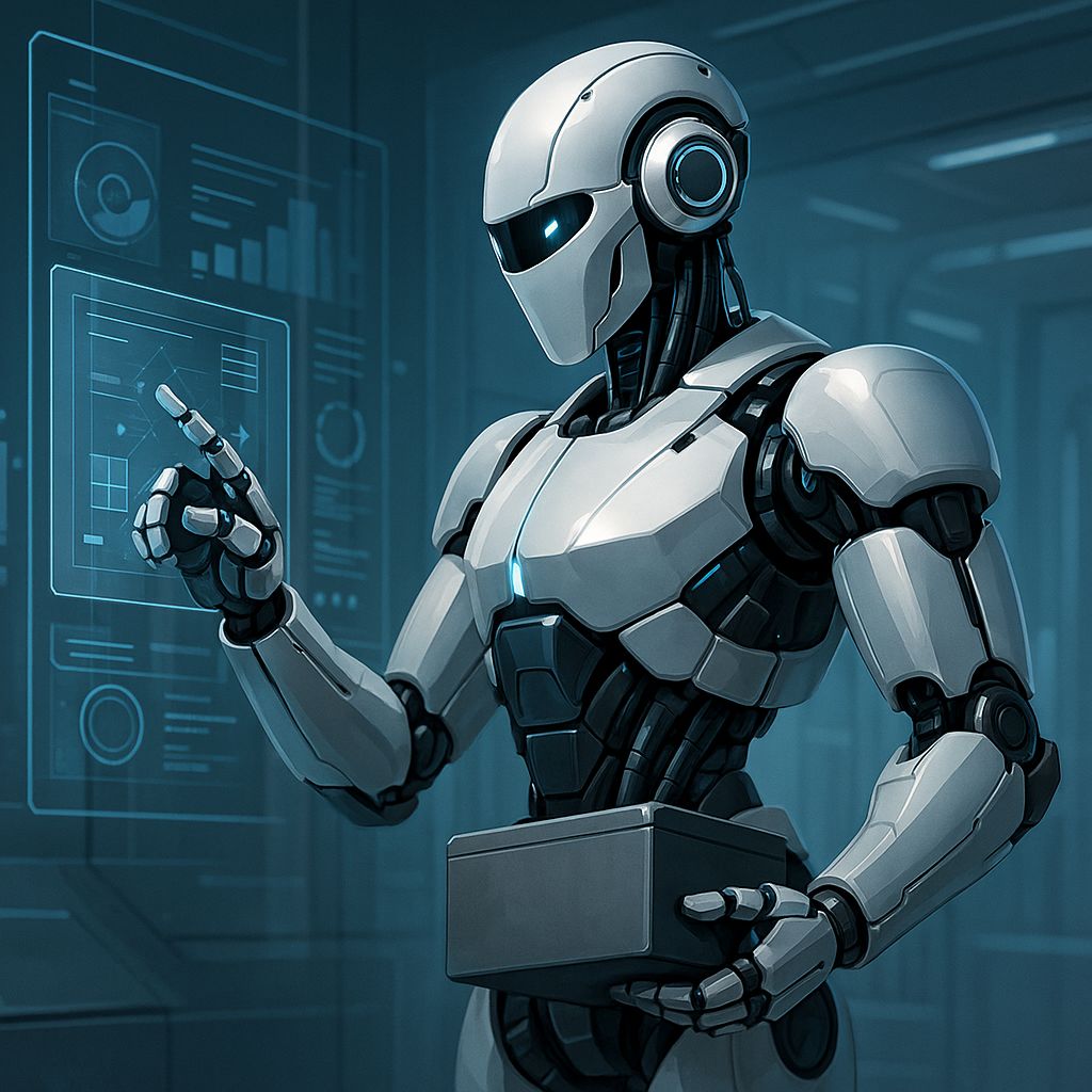 Humanoid Robot Performing Tasks
